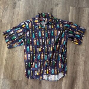 NONchalant Men's Colorful Bottle Print Shirt